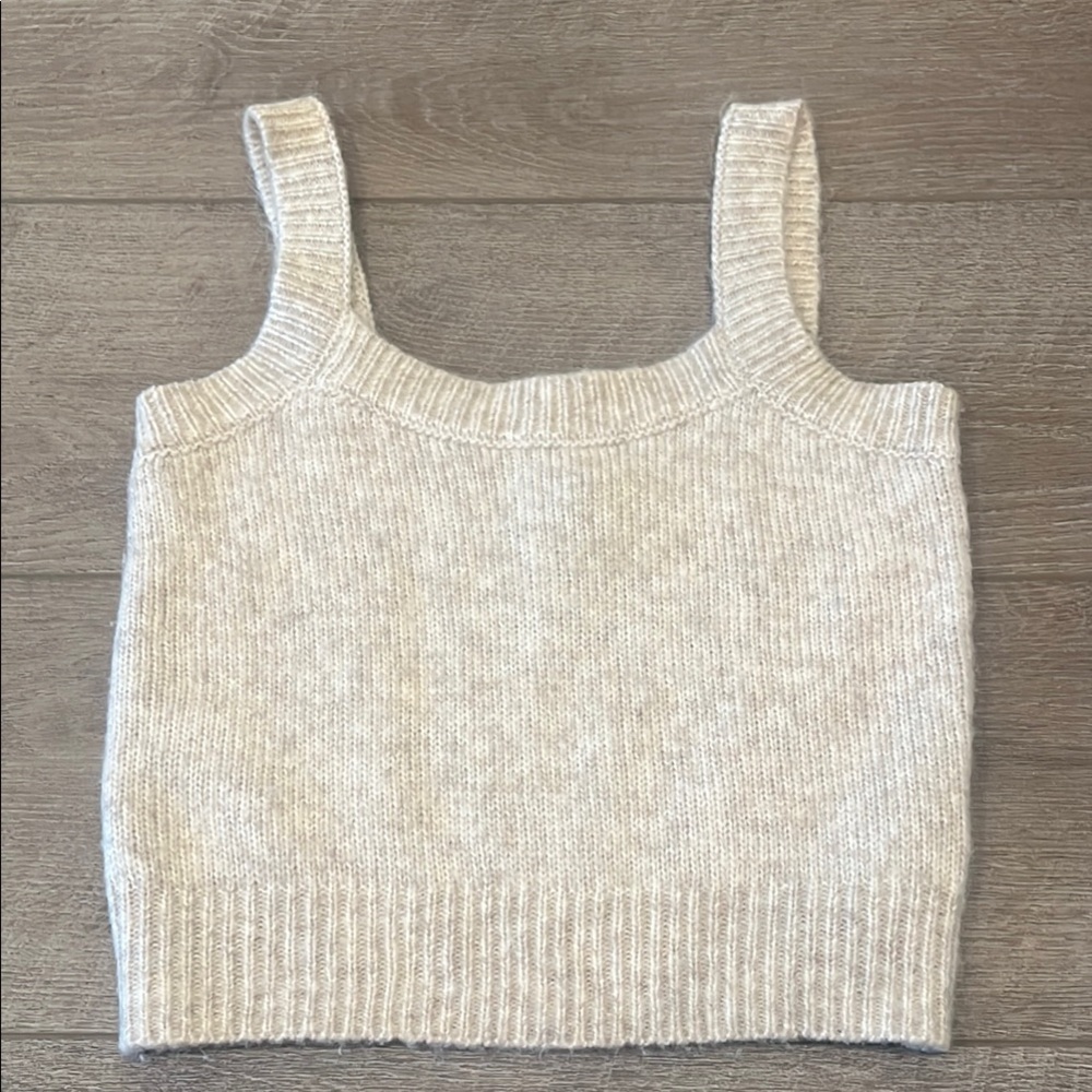 Topshop Cream Knit Sweater